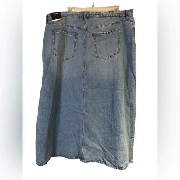 🆕 a-line denim skirt sz 24 - Picture 3 of 5